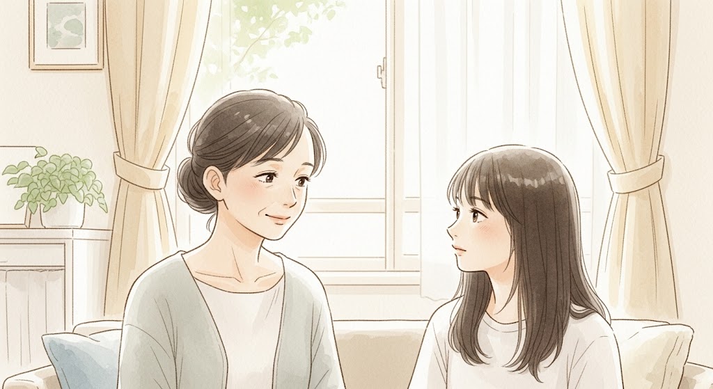 親子の会話母親と娘